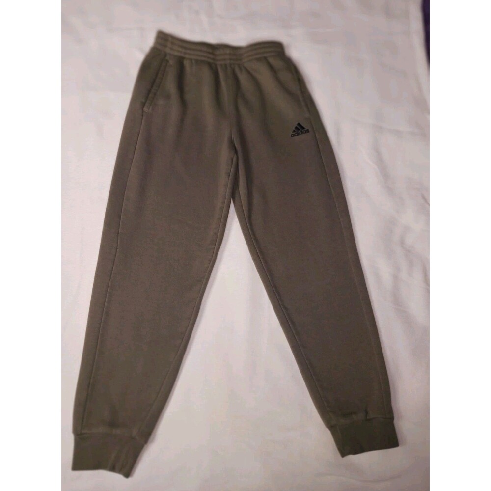 Adidas Boys Olive Green Jogger Sweatpants Size 7